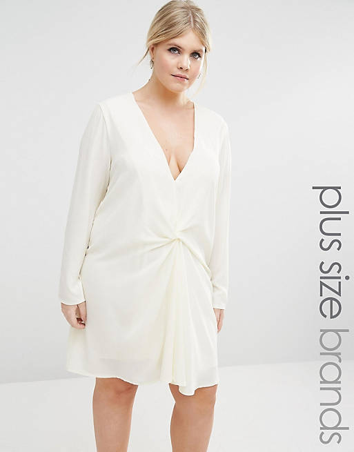 Missguided Plus Knot Oversized Dress