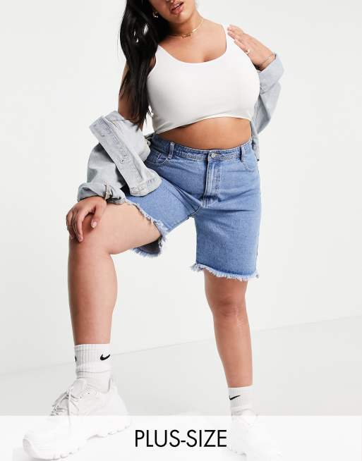 Plus Size S-5XL Women Elastic Short Pants Leggings Denim Shorts