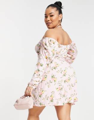 floral skater dress plus size