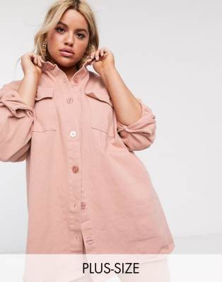 oversized denim shirt dress plus size