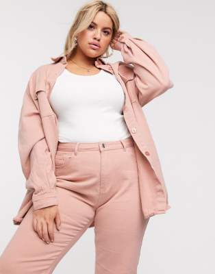 oversized denim shirt plus size