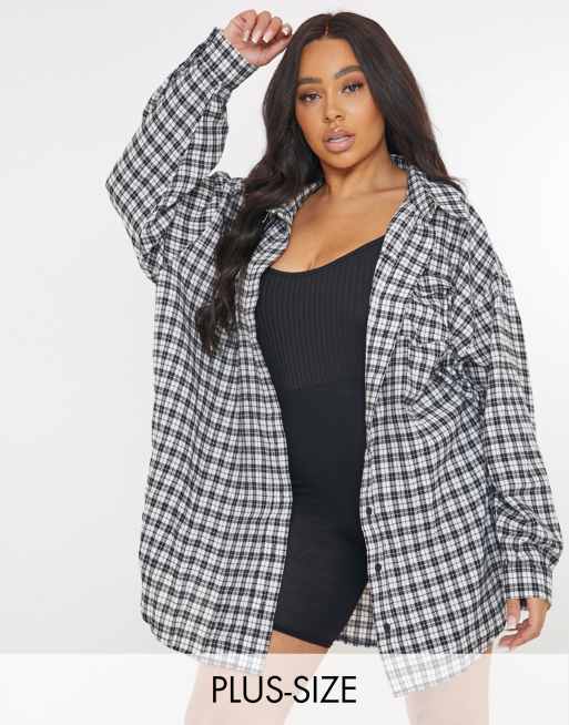 Oversized shirt hotsell plus size