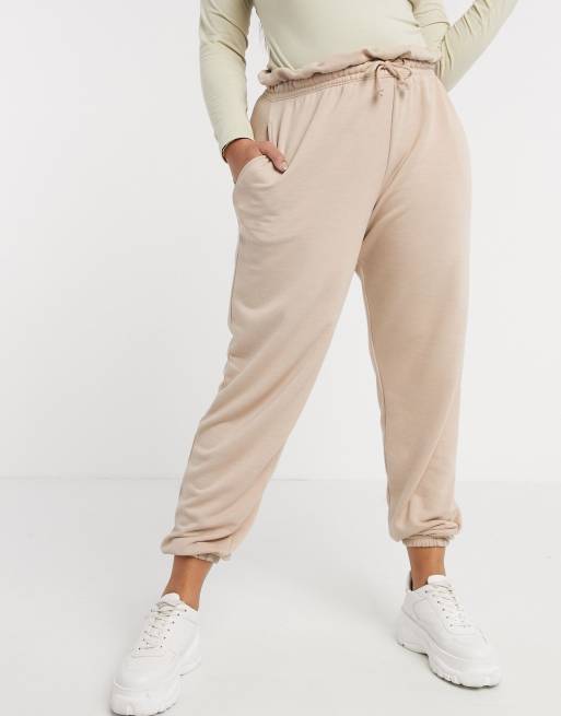 Missguided beige joggers new arrivals