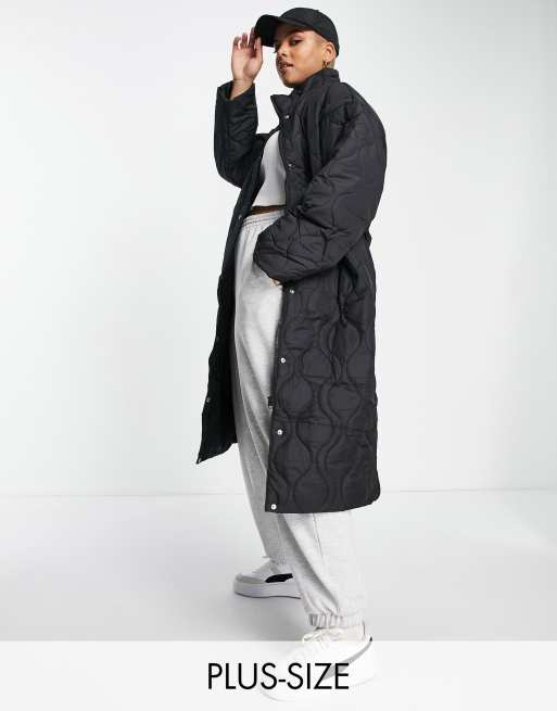 Missguided longline puffer hot sale coat