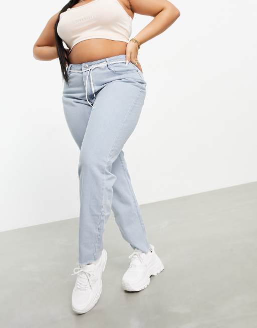 Raw hem mom jeans store