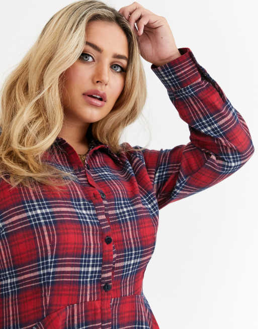 Missguided 2024 tartan dress