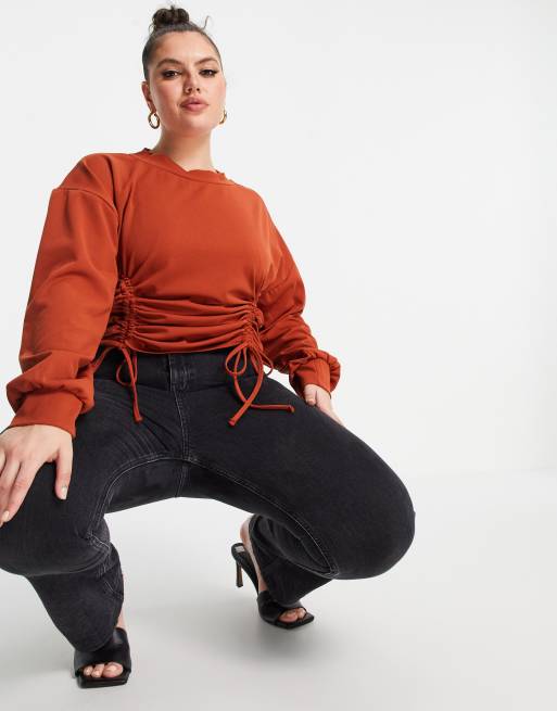 Missguided Plus - Sweat d'ensemble à col montant - Rouille, 3 de 4