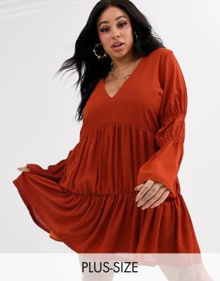 plus size smocked dress