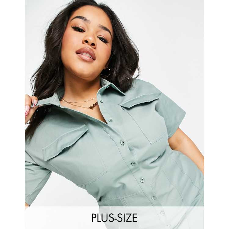 Missguided utility dress sales