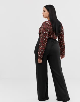 missguided leopard print jumpsuit