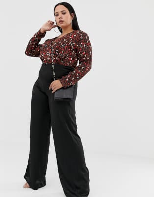 missguided leopard print jumpsuit