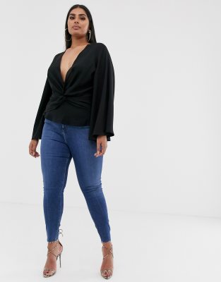 asos blouses plus size