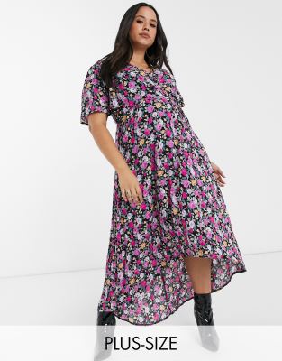 purple wrap dress plus size