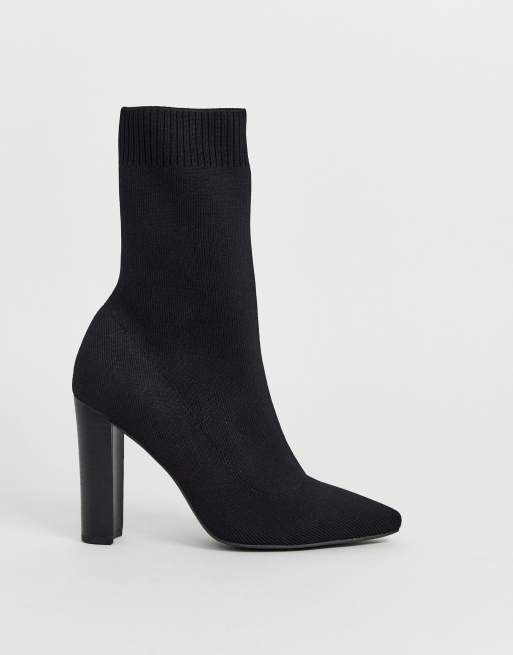 Missguided black 2025 sock boots