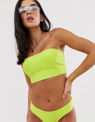 Missguided pool party bandage two piece swimsuit-Green