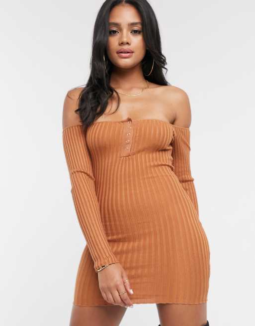 Missguided popper outlet dress