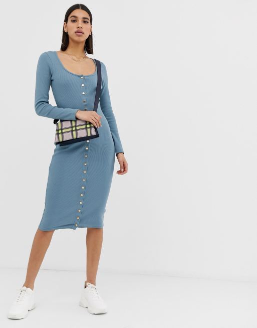 Popper dress deals missguided