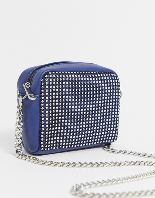 Missguided pouch bag in glitter