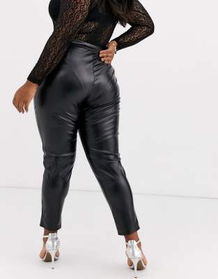 pu skinny trousers