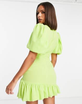 missguided puffball dress