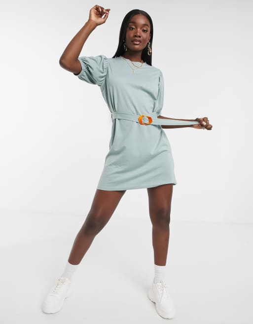 Belted t shop shirt dress