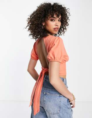 puff sleeve top missguided