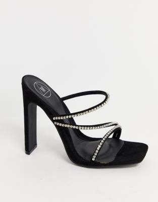 2 strap heeled sandals