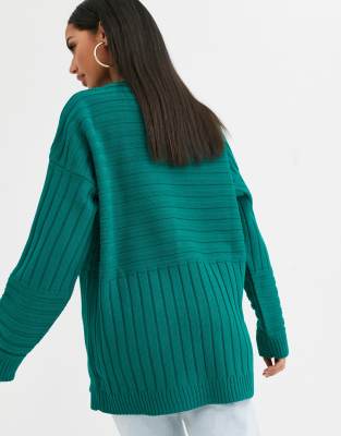 teal sweater