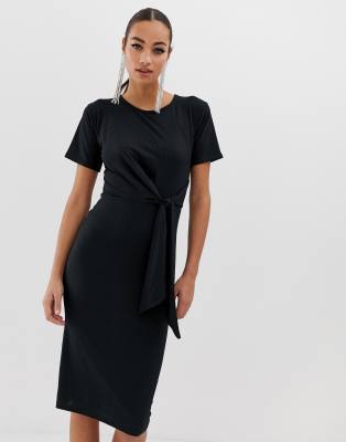 tie front dress asos