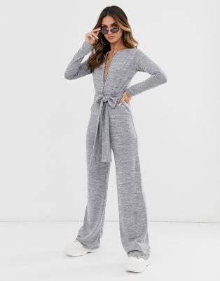 missguided wide leg jumpsuit