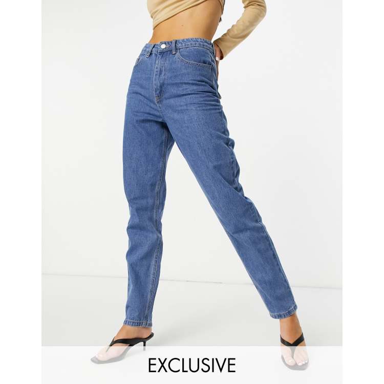 Black riot high waisted jogger mom jeans sale