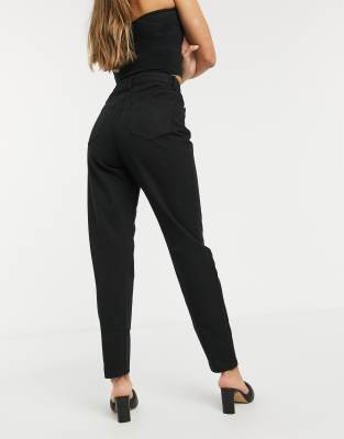 high waisted denim mom jeans