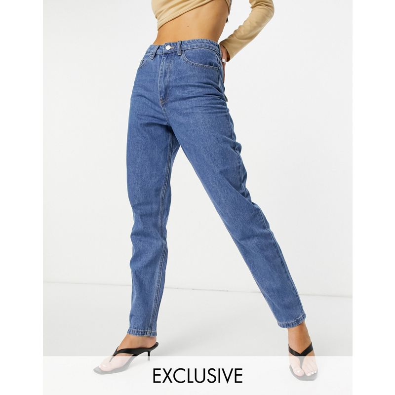 Jeans a vita alta Jeans Missguided - Riot - Mom jeans a vita alta blu