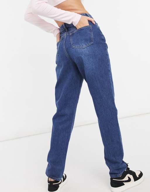 Missguided Riot mom jeans in blue, 2 of 4