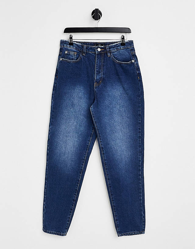 Missguided - riot mom jeans in dark blue