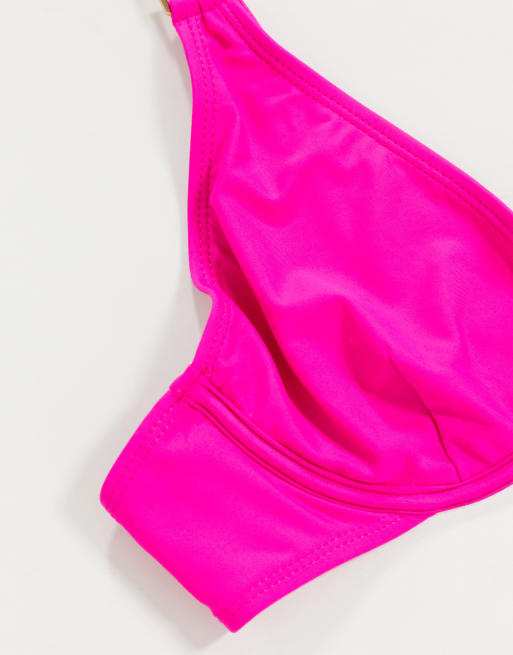 Missguided – Rosa bikiniöverdel med bygel och metalldetaljer, 4 av 4