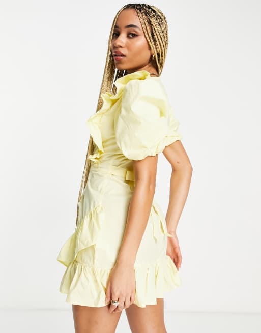 Missguided ruffle outlet dress