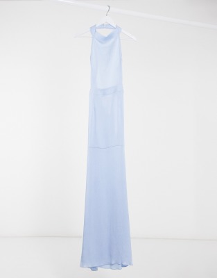 missguided blue maxi dress