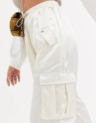 cream cargo trousers