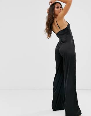 missguided wide leg jumpsuit