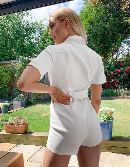 Missguided 2024 white playsuit