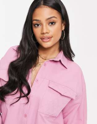 missguided pink shirt