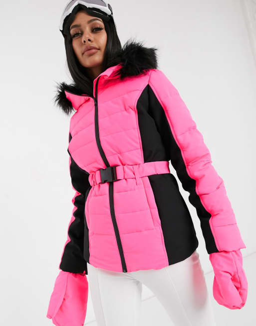 Missguided, Jackets & Coats, Misguided Quilted Ski Wear Size Off White