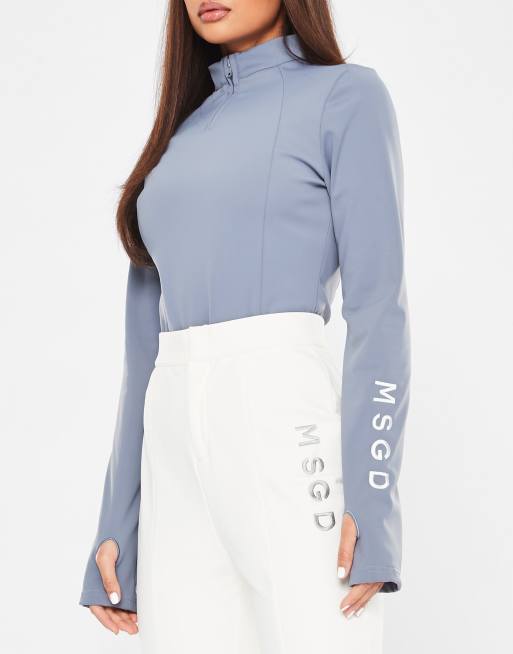 Missguided ski leggings in white, ASOS