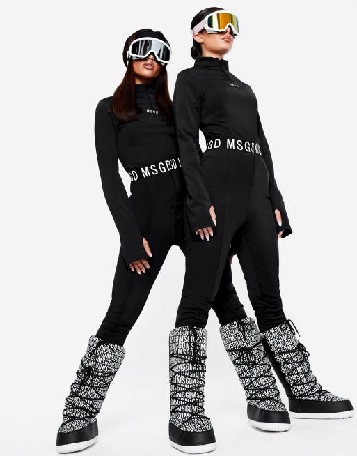 Missguided ski leggings in black