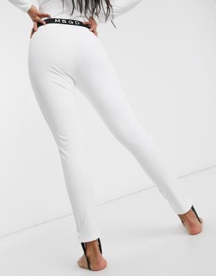 Missguided ski leggings in white, ASOS