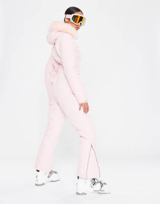 pink snow jumpsuit