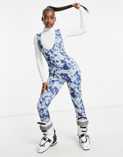 Missguided Ski salopette in blue tie dye | ASOS