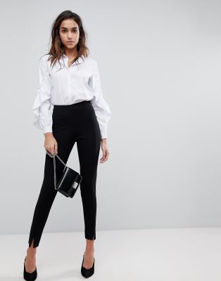 missguided skinny fit cigarette pants