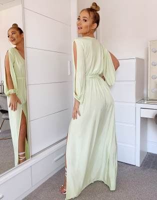 slinky maxi dress with split